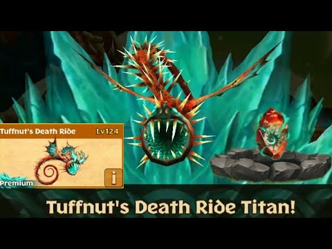 Tuffnut's Death Ride Max Level 124 Titan Mode - Premium Whispering Death - Dragons:Rise of Berk