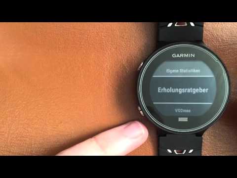 Garmin Forerunner 630 Übersicht Menü first look /overview deutsch