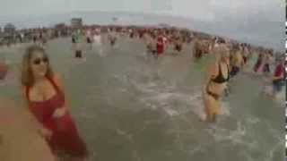 preview picture of video 'Penguin Plunge 2014 - Atlantic Beach, NC'