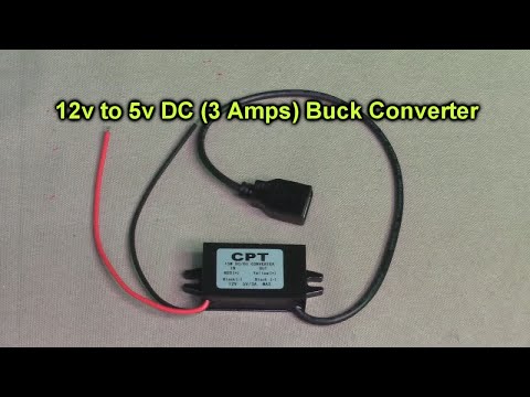 12v to 5v DC Converter Buck Module with dual ports USB Outputs REVIEW