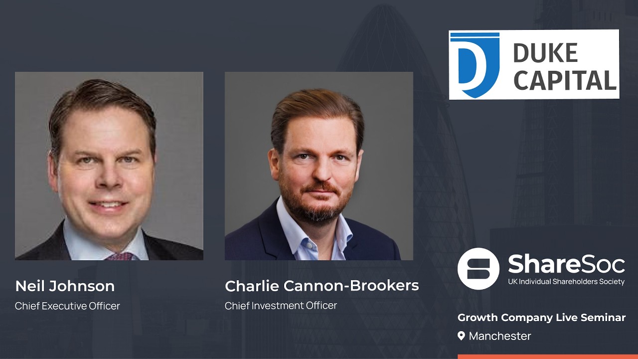 Thumbnail for Duke Capital Limited (DUKE)- ShareSoc Growth Company Seminar Manchester, May 2026
