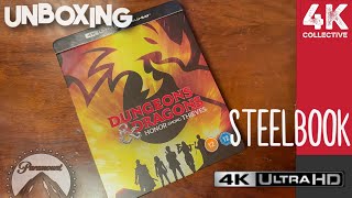 Dungeons & Dragons Honor Among Thieves 4K UltraHD Blu-ray Steelbook unboxing