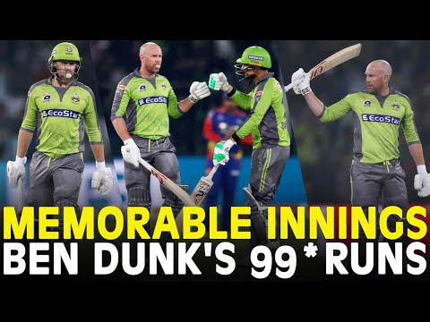 Most Memorable Innings in PSL History | Ben Dunk's 99* Runs vs Karachi Kings | HBL PSL 2020 | MB2A