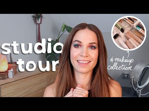 My Makeup Collection & Studio Tour | My Set Up In My New House!!