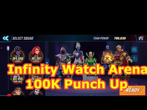 Guide to Infinity Watch Mirror  Teams in Arena 100K Punch-Up - Marvel Strike Force m