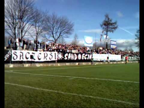 Doping kibiców na meczu Sandecja - Kluczbork