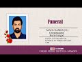 Funeral  Live Streaming  Of  MANU JAMES (31) 26 / 02 / 2023 12.00 PM