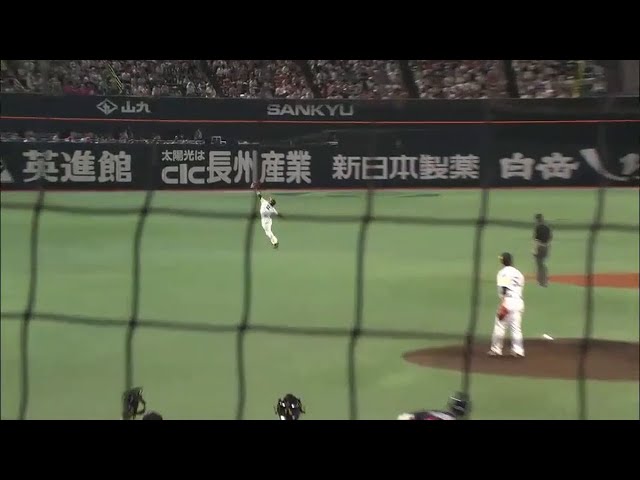 【6回表】ライナー性の打球にジャンプ一番!! ホークス・今宮 ナイスキャッチ!! 2015/5/29 H-S