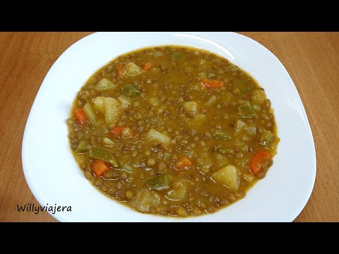 LENTEJAS🍽👌 CON PATATA. Un plato económico y fácil