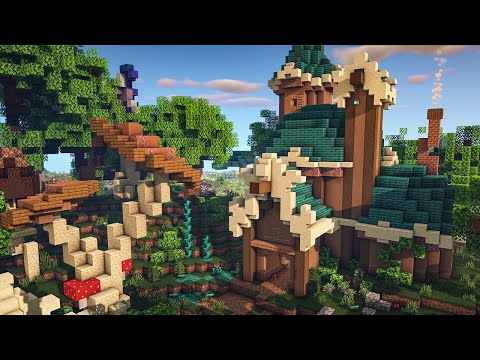 Building a Fantasy Fairy Biome in Minecraft 1.16 | Fairy Village