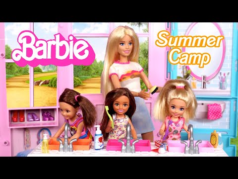 Barbie Dolls Summer Camp Morning Routine with Arts & Crafts