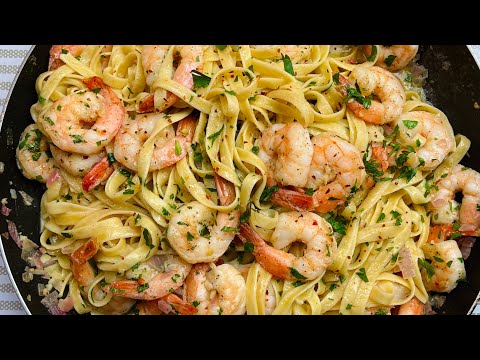 EASY SHRIMP SCAMPI PASTA