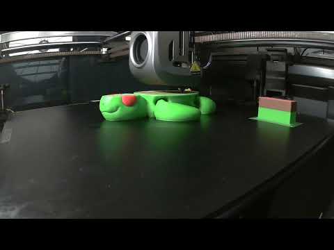 TIMELAPSE: Creality K1 Max, CFS Color Mod, TURTLE with 3 Filaments.