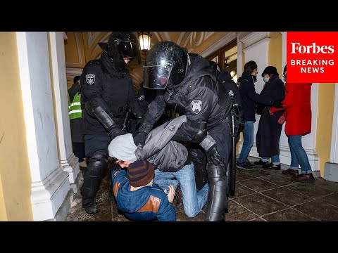 Russian Police Crack Down On Massive Anti-War Protests Across The Country