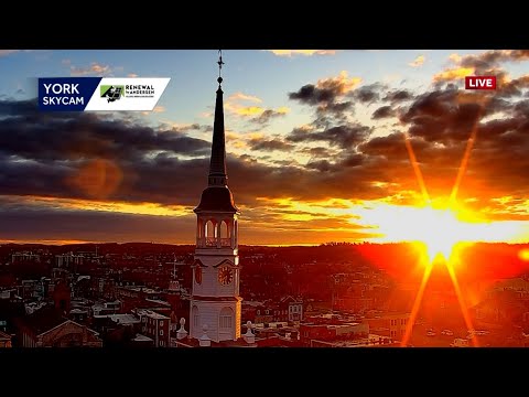 Mesmerizing time lapse of sunrise in York, Pa.