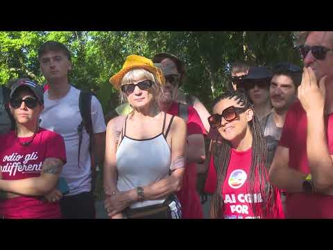 Visita Brigada de solidaridad italiana municipio montañoso de Granma
