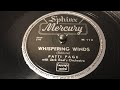 Patti Page - Whispering Winds - 78 rpm - Sphinx Mercury M112