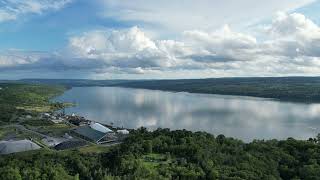 Quick view of Cayuga Lake via drone