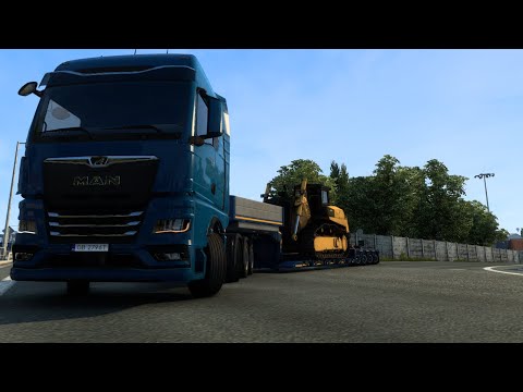 Man TGX truck - Concrete Centering from Geneva - Euro truck Simulator 2 - Gameplay