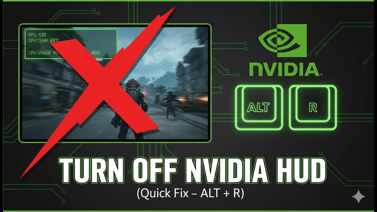 How to Turn Off the Heads Up Display (HUD) in new NVIDIA app (2025)
