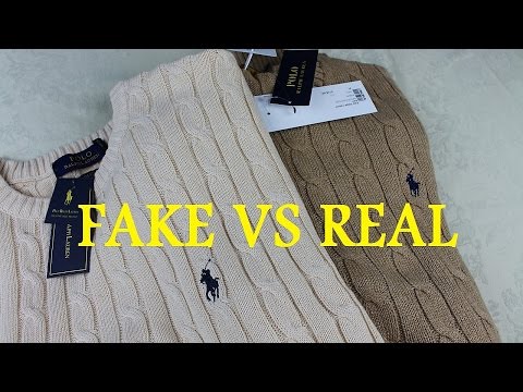 REAL VS FAKE Ralph Lauren Sweater | How To Spot Replica Ralph Lauren Video