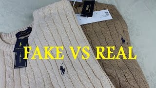 REAL VS FAKE Ralph Lauren Sweater | How To Spot Replica Ralph Lauren