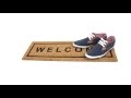 Fußmatte ‚Welcome' Kokos 25x75 cm Braun - Naturfaser - Kunststoff - 25 x 2 x 75 cm