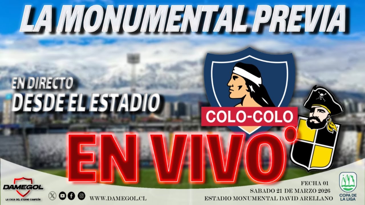 🔴[[VIVO]]🔴 La Monumental Previa de DAMEGOL| Colo Colo vs Coquimbo Unido | Copa de La Liga