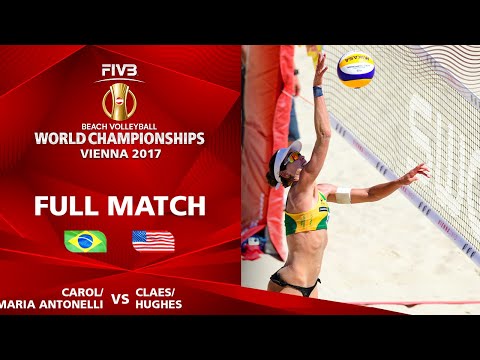 Carol/Maria Antonelli vs. Claes/Hughes - FULL MATCH | Beach Volleyball World Champs Vienna 2017
