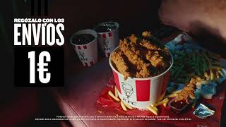 KFC ¡PIDE KFC A TU CASA POR SOLO 1€! DESCUBRE CÓMO anuncio