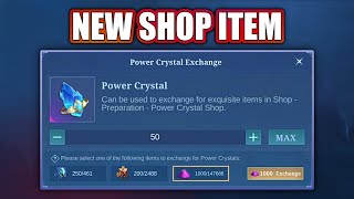 NEW POWER CRYSTAL SHOP TO USE YOUR LEGENDARY MAGIC DUSTS