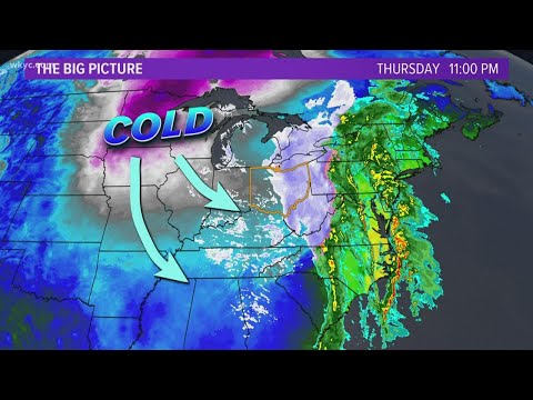 First look: Heavy snow falling across Northeast Ohio on Christmas Eve