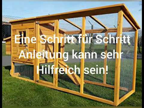Ganz einfach selbst einen Hühnerstall bauen.