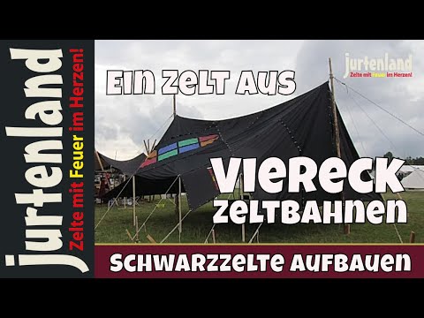 Ein Zelt aus Viereckzeltbahnen - Jurtenland