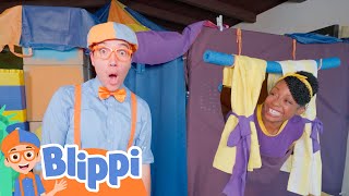 Blippi & Meekah Build A HUGE Fort| Blippi - Learn Colors and Science
