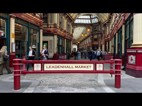 Leadenhall Market where Harry Potter filmed!! | 4K | #London #England #UK