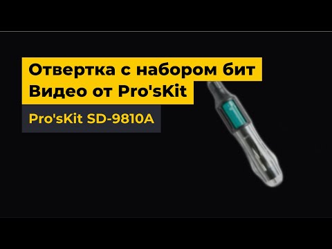 Викрутка з набором прецизійних біт Pro'sKit SD-9810A Прев'ю 6