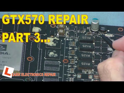 Learn Eelectronics Repair 2 Geforce GTX 280 GPU Graphics Card Repair Part 1