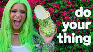 coachella styling w/ crocs and kerin rose gold