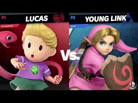 Smash-net 78: Arrowskee (Zelda, Lucas) Vs Knee (Young Link) - Top 8 Losers Round 1 Ultimate