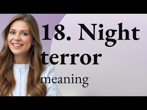 Understanding Night Terrors: A Guide for English Learners