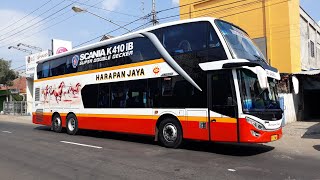 Download lagu [LIVE] Nyobain BUS DOUBLE DECK Harapan Jaya Scania K410iB mp3