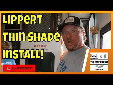 Lippert Thin Shade Install - Shade The RV Entry Door!