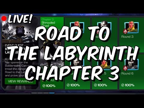 Road To The Labyrinth Chapter 3 100% - Free To Play Progression! - Marvel Contest Of Champions
