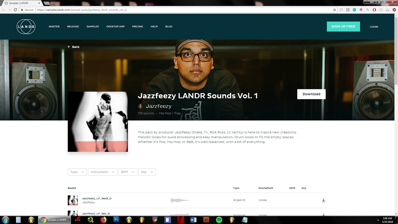 Free Samples / Sounds - Jazzfeezy LANDR Vol. 1 Demo