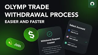 Olymp Trade withdrawal process! Get your money easier and faster with the upgraded.