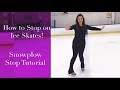 How To Stop On Ice Skates Forward Snowplow Stop