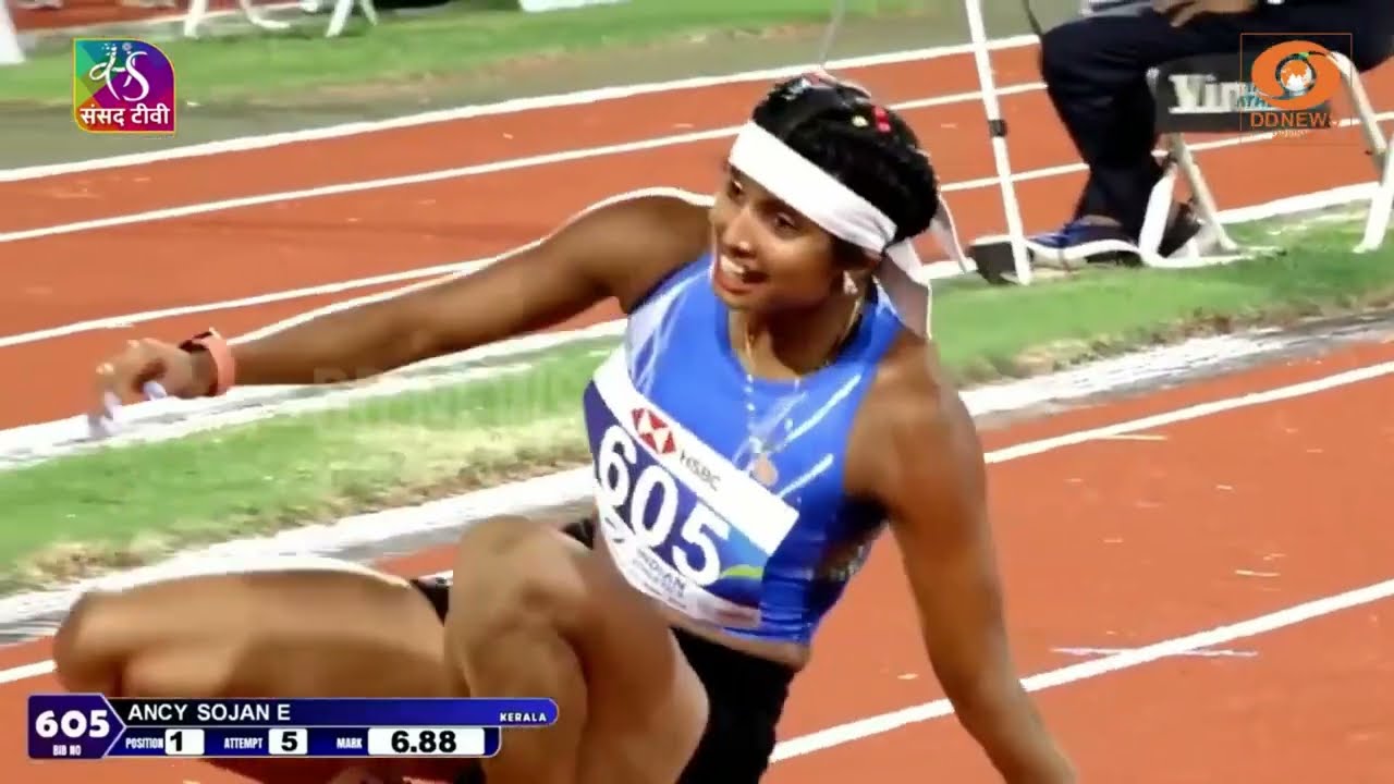 6.88 മീറ്റർ ചാടി ദേശീയ റെക്കോർഡ് സൃഷ്ടിച്ച് ആൻസി! | Ancy Sojan