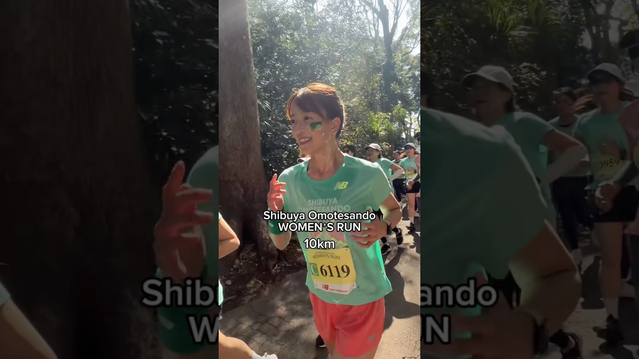 【 #running 】10km marathon🏃‍♀️‍➡️ 축구 연습 덕분에 별로 안 힘들었어요! #마시마유 #러닝 #ランニング #newbalance