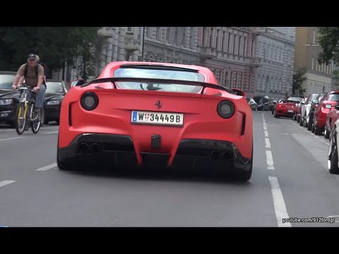 Novitec N-Largo Ferrari F12 FLATOUT - revs & hard acceleration!